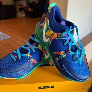 Nike women Blue  Sneakers with Teal & Multicolor Accents